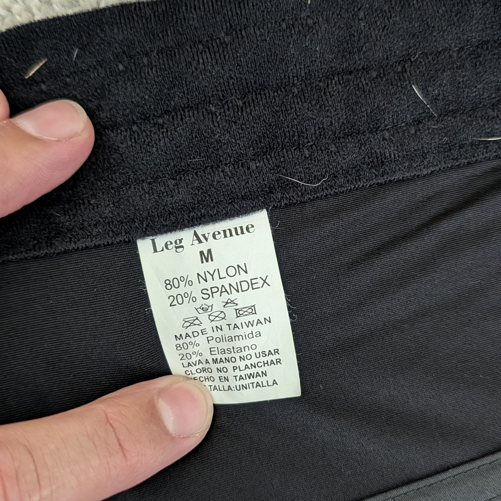 Leg Avenue Black Nylon-Spandex Garment - Picture 3 of 3
